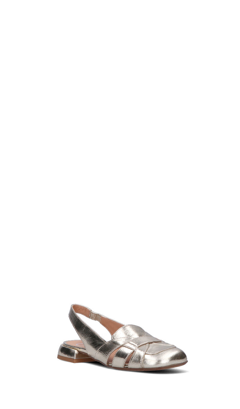 DONNA CAROLINA Slingback donna oro in pelle
