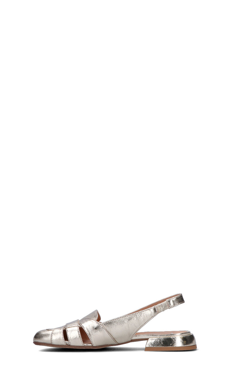 DONNA CAROLINA Slingback donna oro in pelle