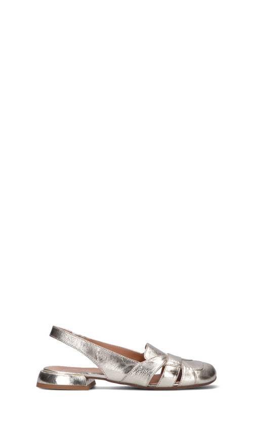 DONNA CAROLINA Slingback donna oro in pelle