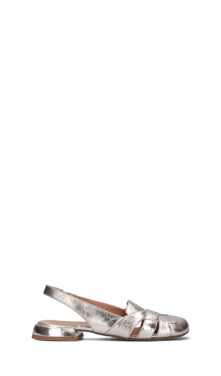 DONNA CAROLINA Slingback donna oro in pelle