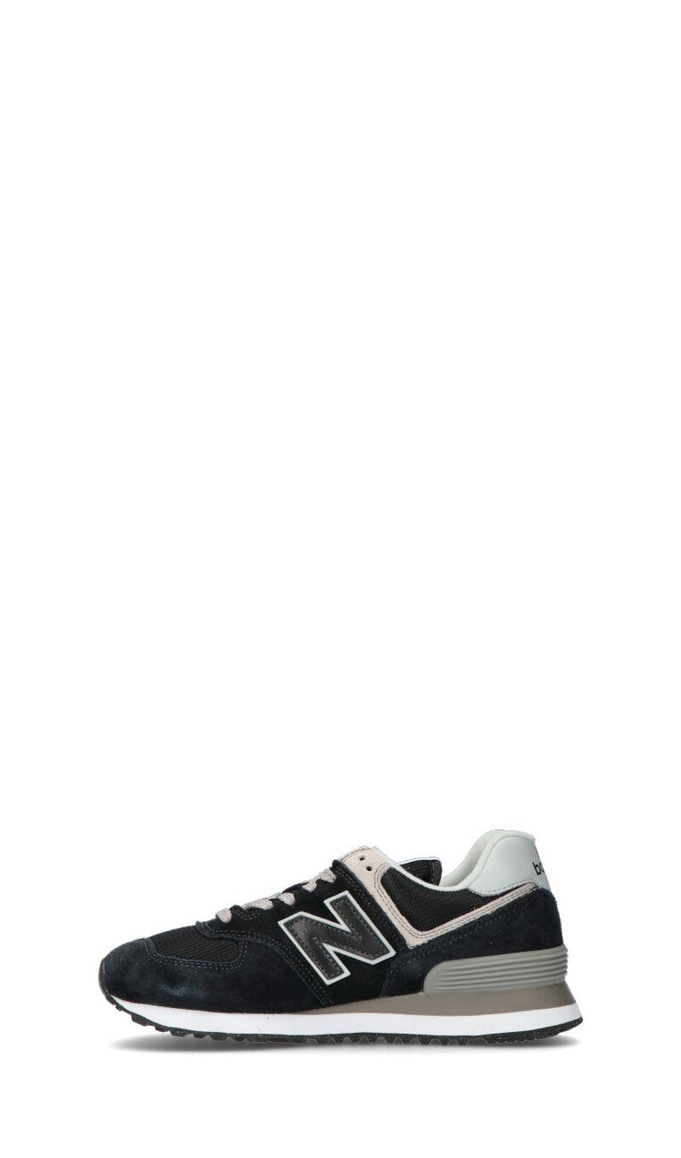 NEW BALANCE Sneaker donna nera in suede