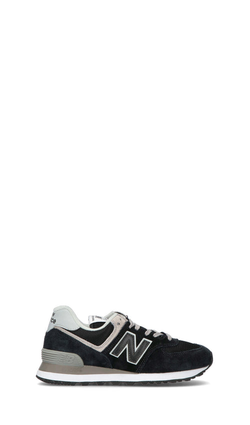 NEW BALANCE Sneaker donna nera in suede