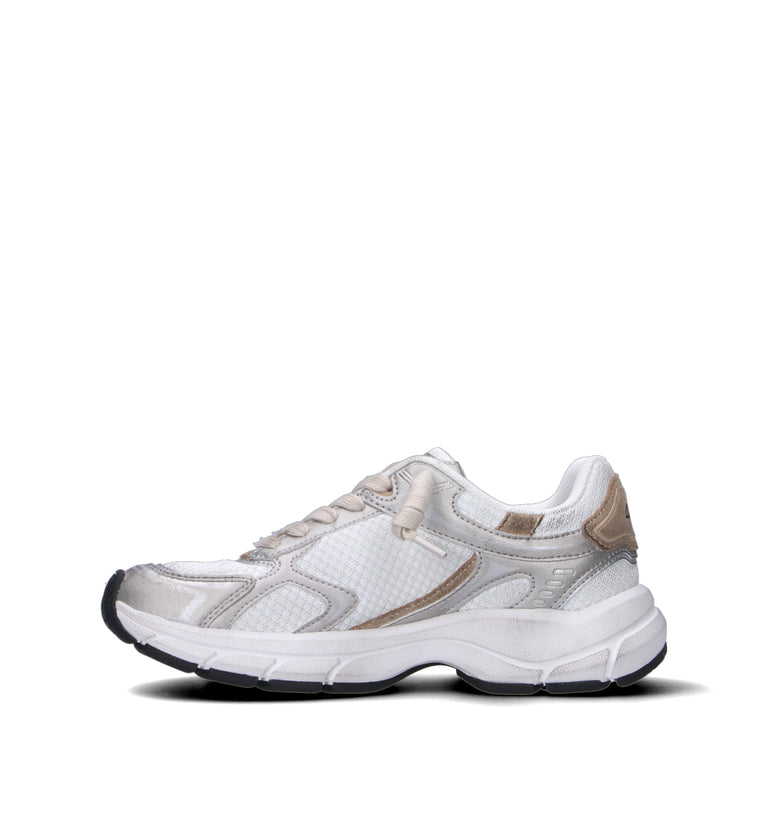 QUATTROBARRADODICI Sneaker donna platino