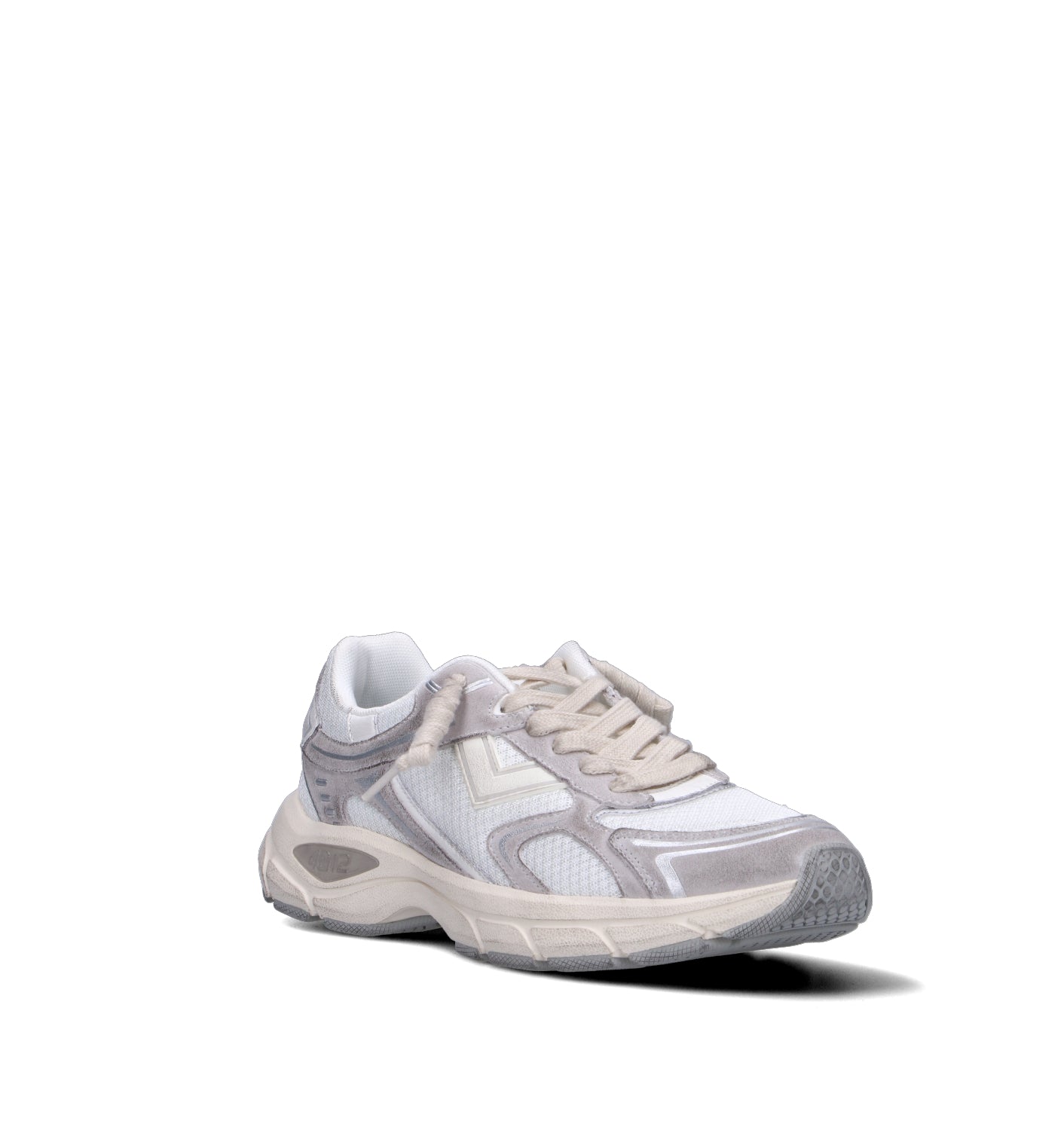 QUATTROBARRADODICI Sneaker uomo bianca/grigia