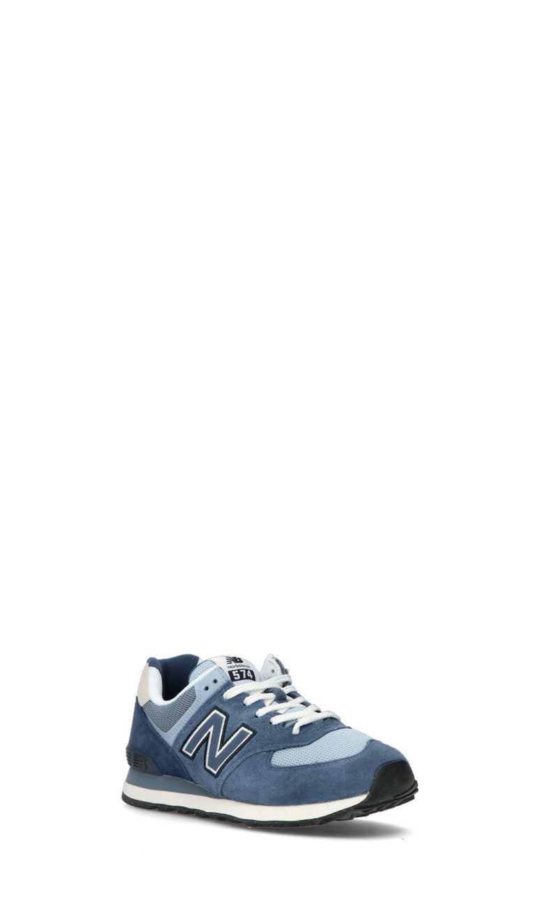 NEW BALANCE Sneaker uomo azzurra/blu in suede