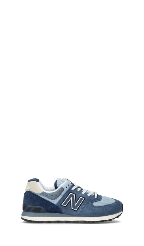 NEW BALANCE Sneaker uomo azzurra/blu in suede