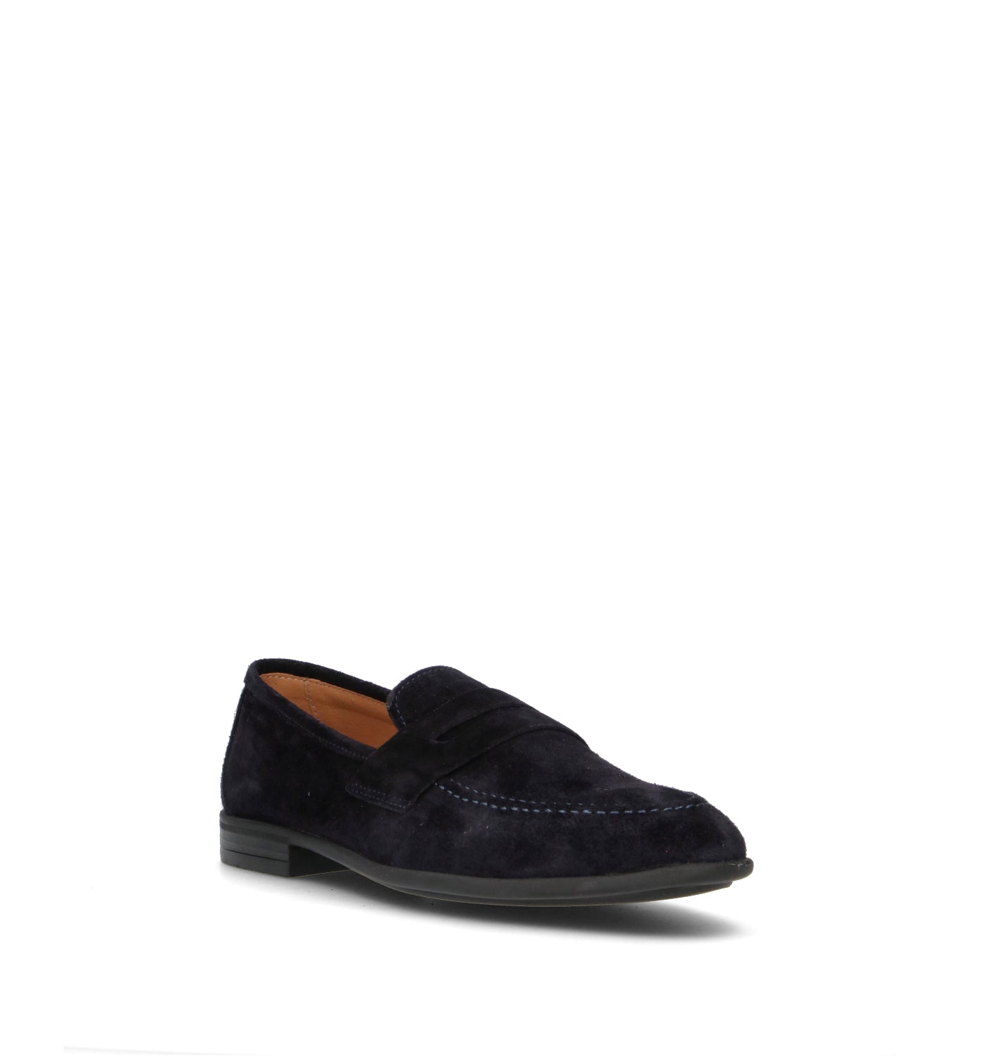 NEROFUMO Mocassino uomo blu in suede