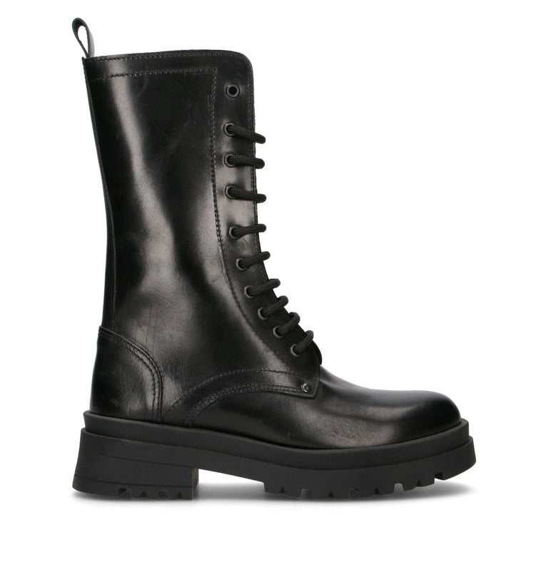 NEROFUMO Anfibio donna nero in pelle