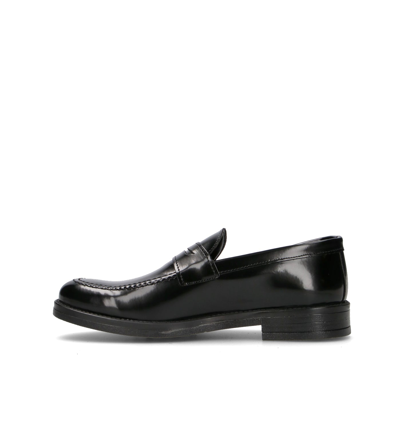 NEROFUMO Mocassino uomo nero in pelle