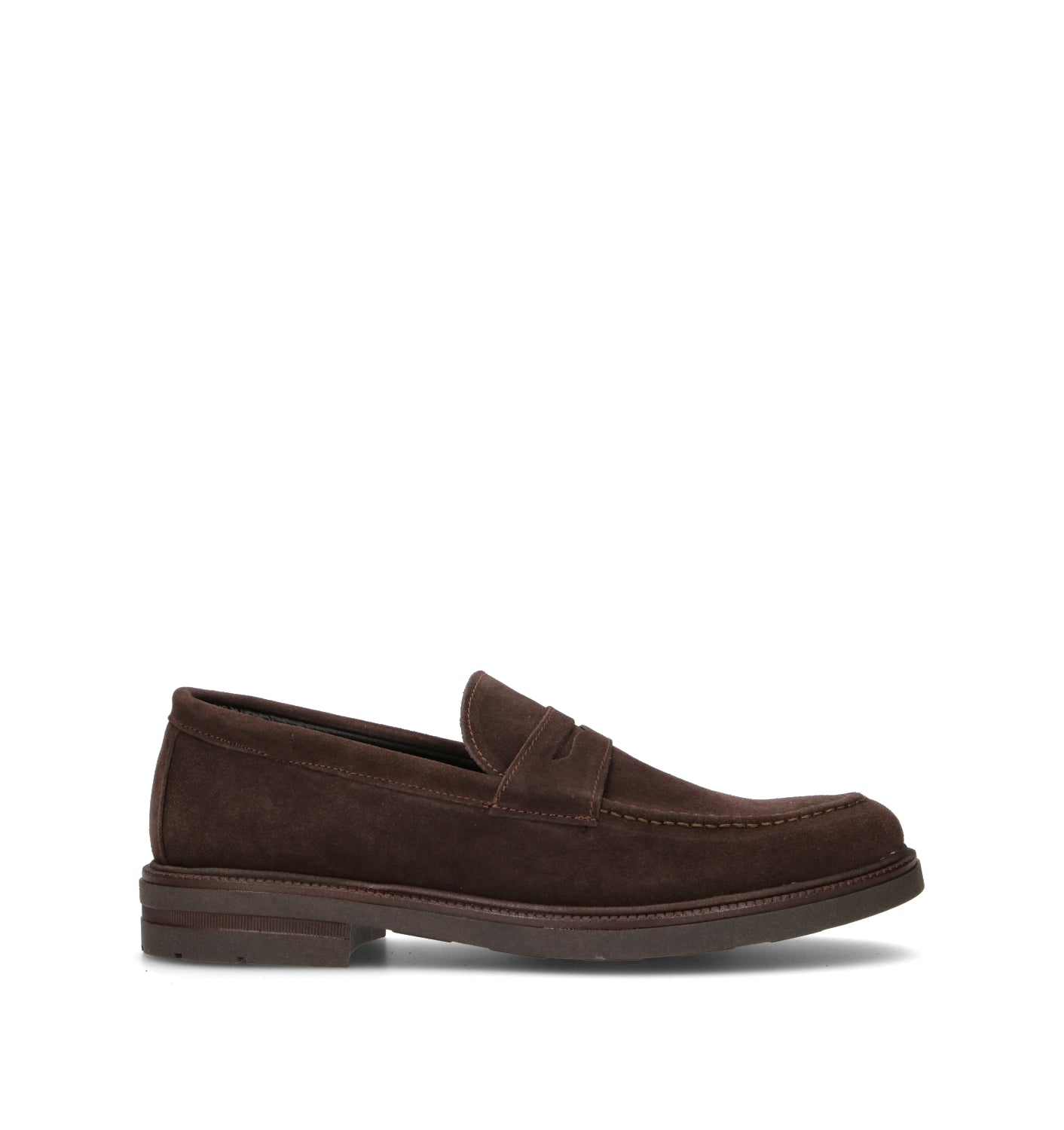 NEROFUMO Mocassino uomo testa di moro in suede