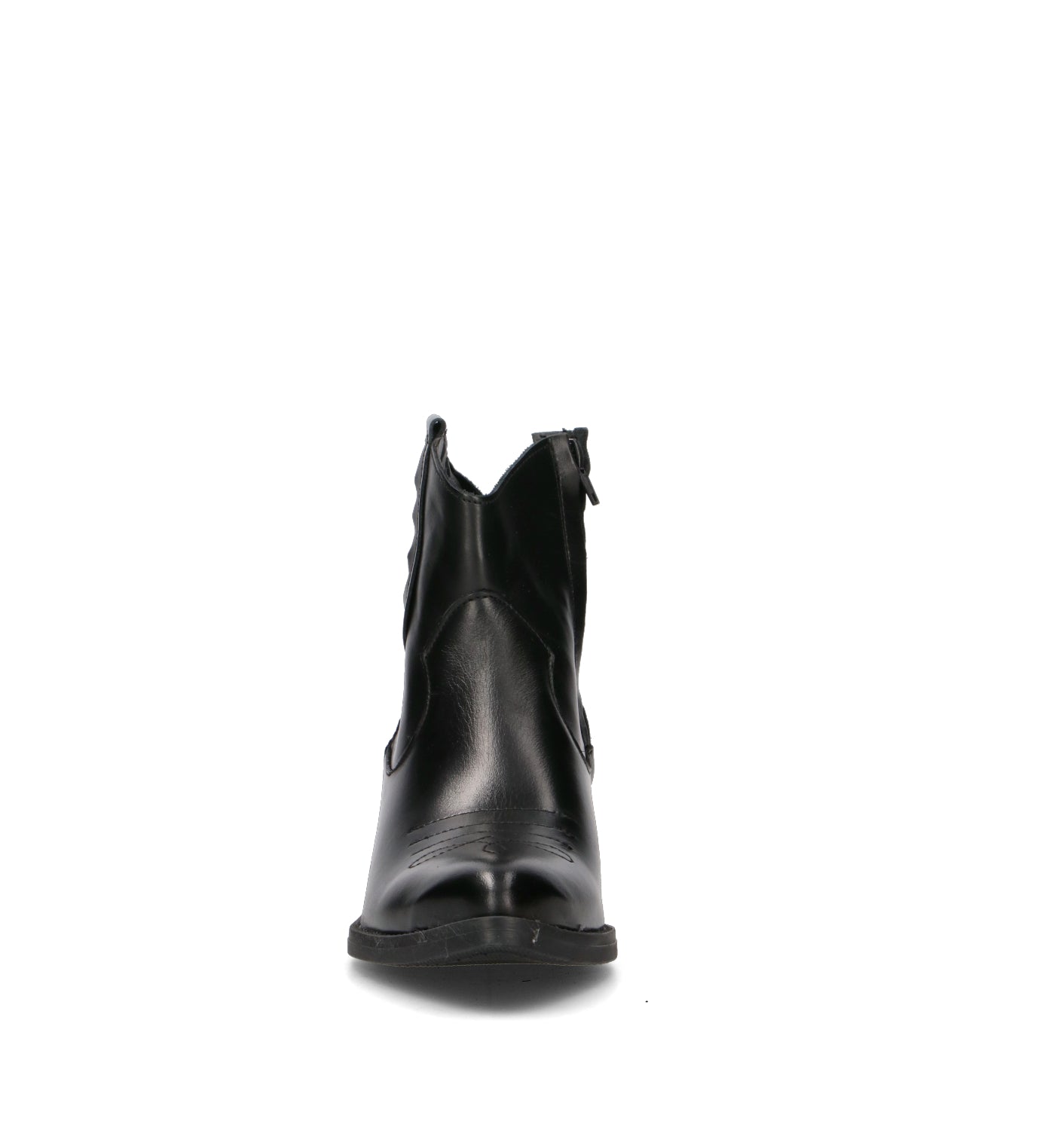 NEROFUMO Tronchetto donna nero in pelle