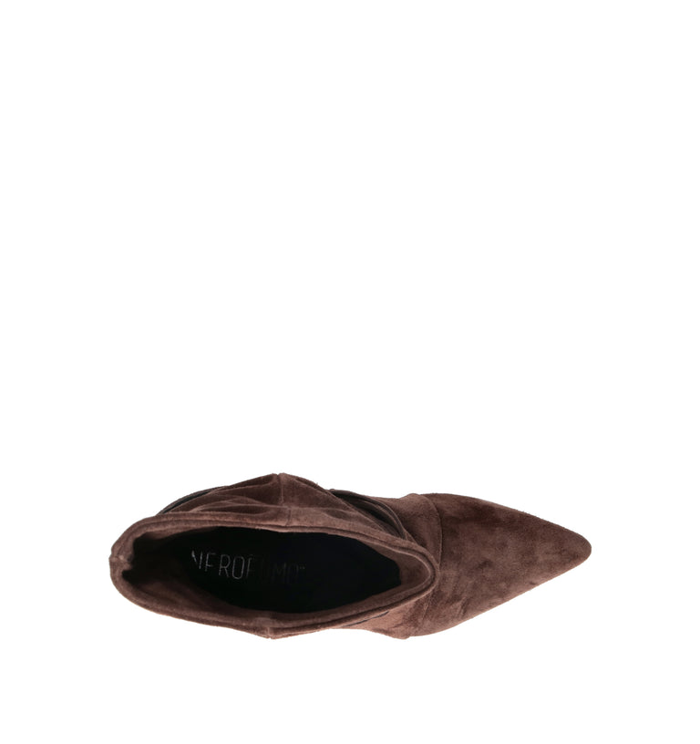 NEROFUMO Tronchetto donna marrone in suede