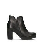 NEROFUMO Tronchetto donna nero in pelle