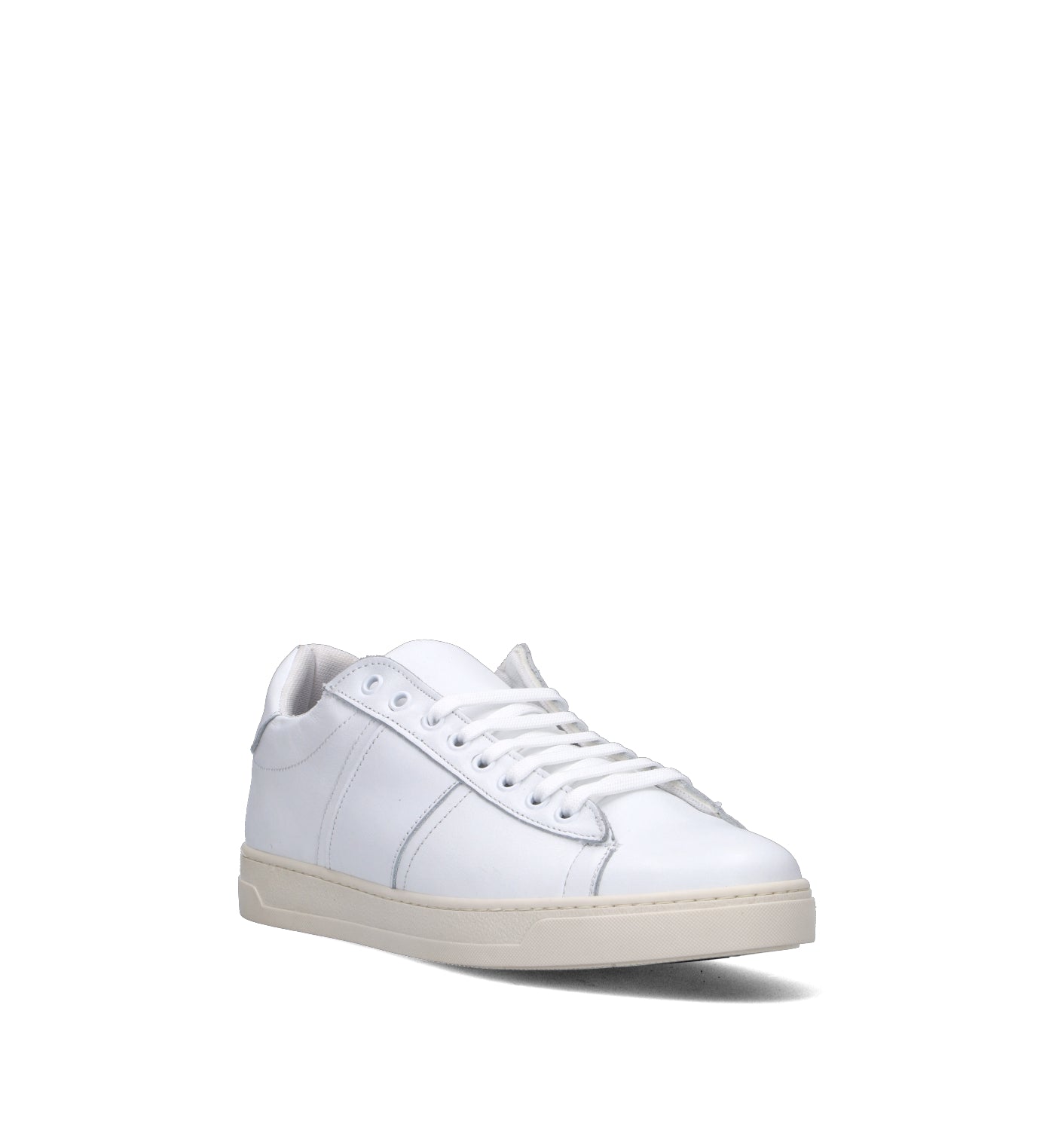 NEROFUMO Sneaker uomo bianca in pelle