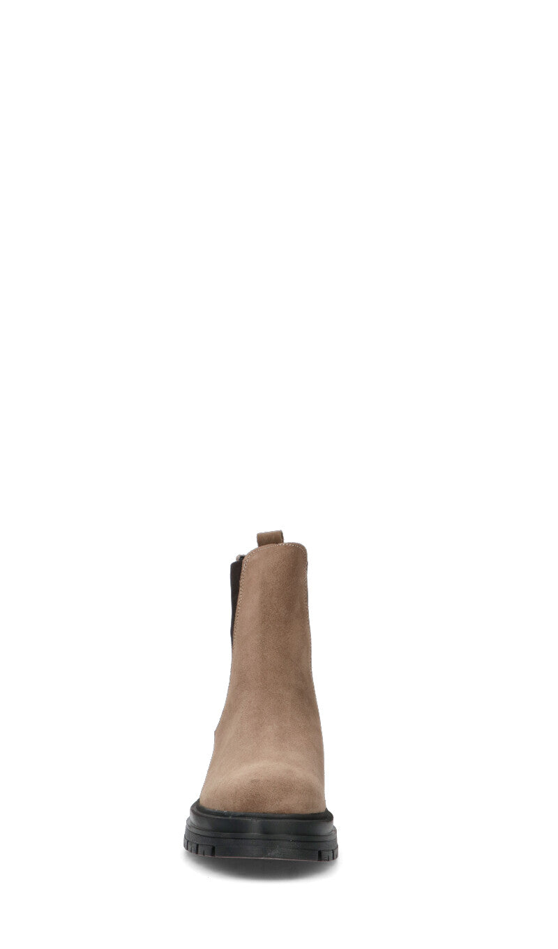 NEROFUMO Beatles donna taupe in suede