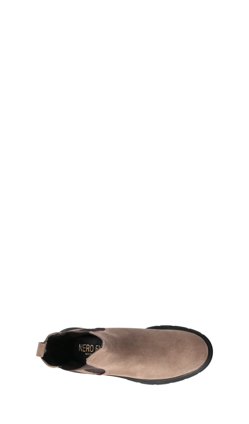 NEROFUMO Beatles donna taupe in suede