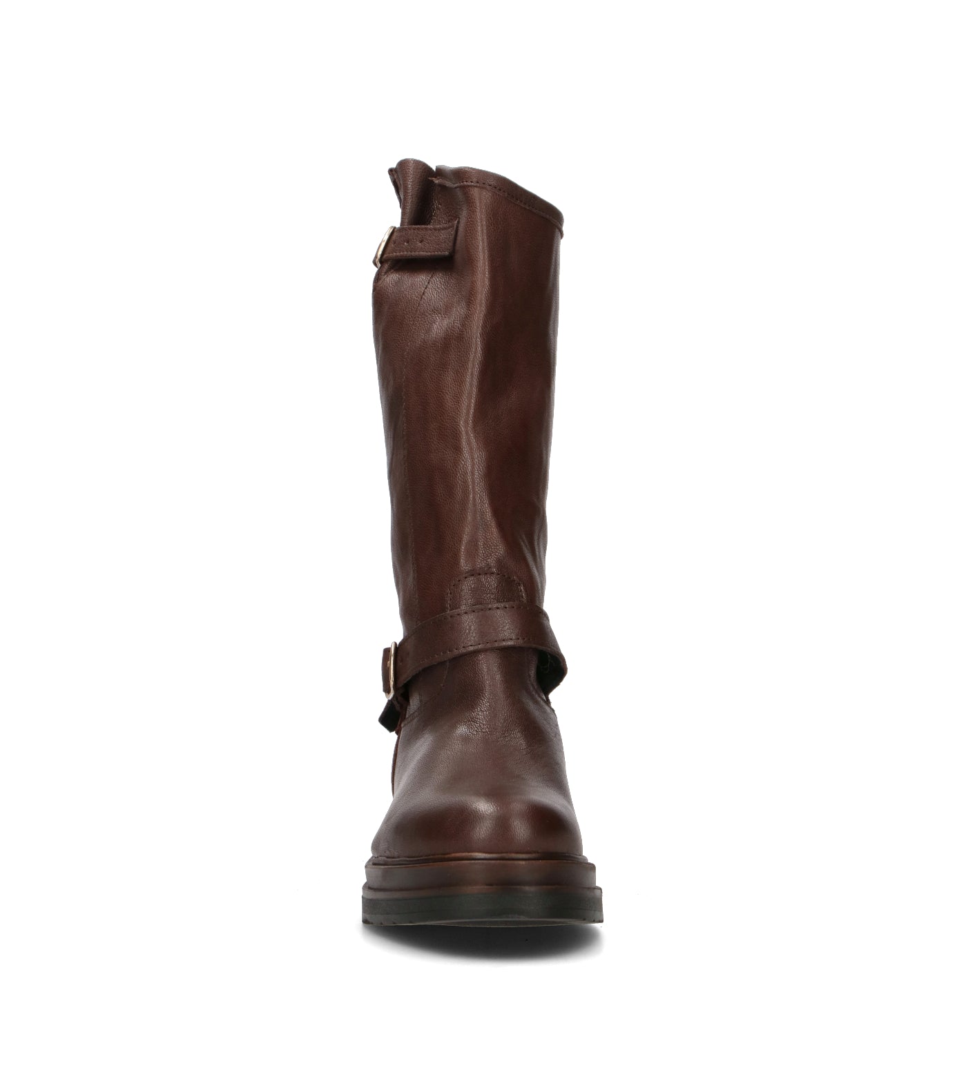 NEROFUMO Stivale donna marrone in pelle