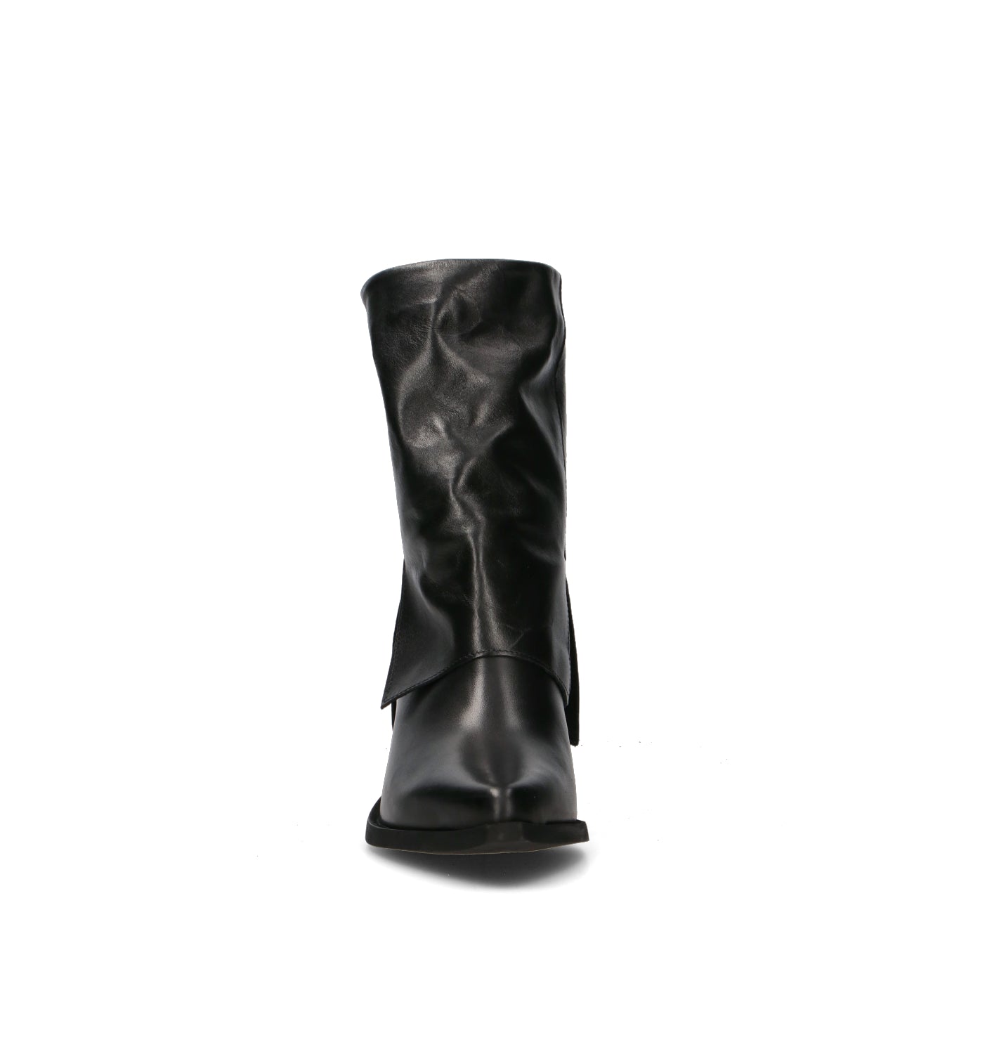 NEROFUMO Tronchetto donna nero in pelle