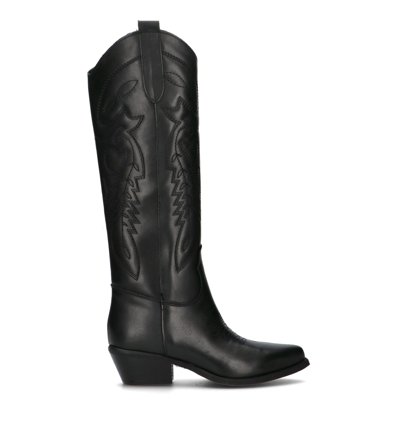 NEROFUMO Stivale donna nero in pelle