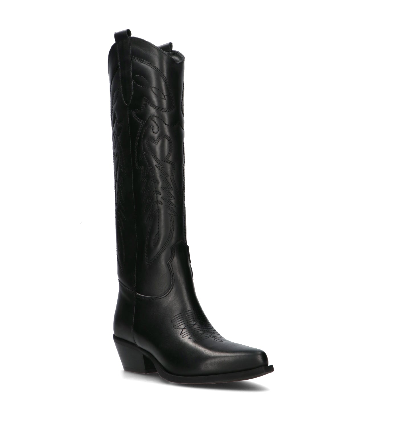 NEROFUMO Stivale donna nero in pelle