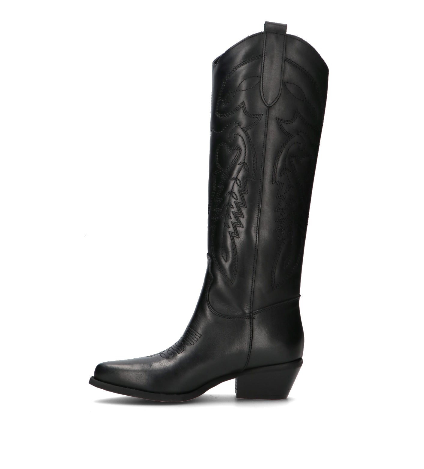 NEROFUMO Stivale donna nero in pelle