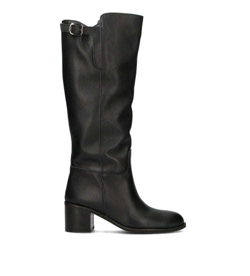 NEROFUMO Stivale donna nero in pelle