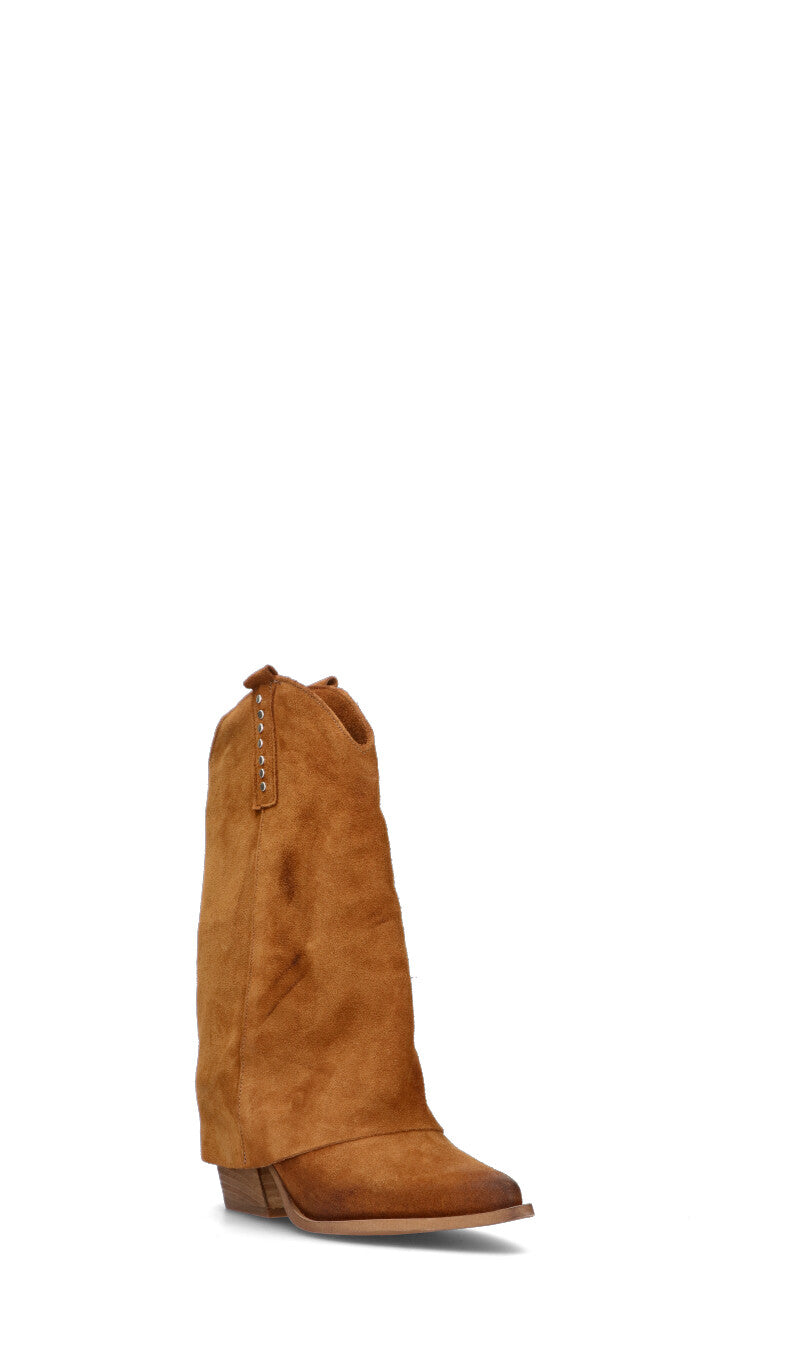 NEROFUMO Stivale donna cuoio in suede