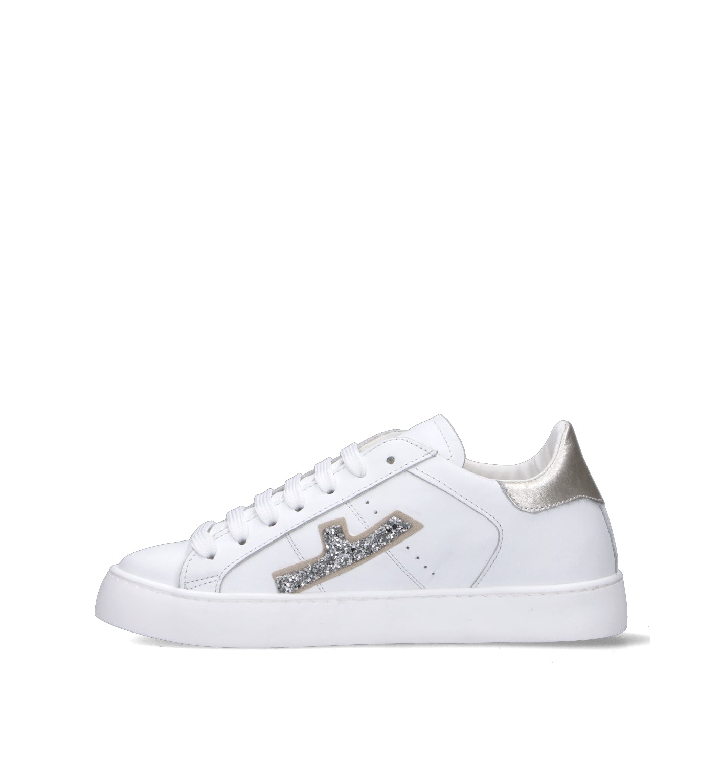 NEROFUMO Sneaker donna bianca in pelle