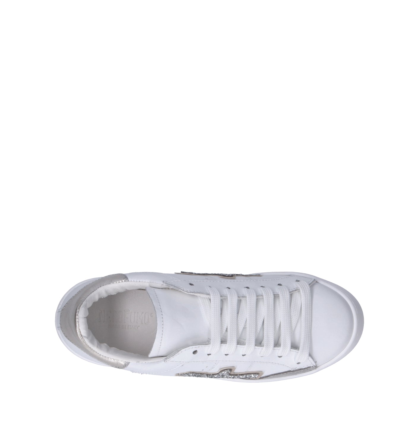 NEROFUMO Sneaker donna bianca in pelle