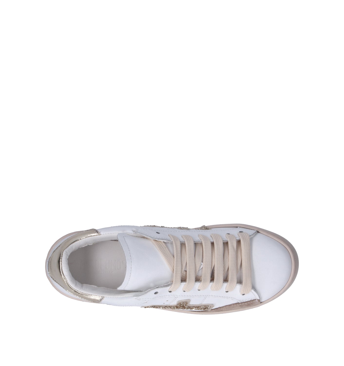 NEROFUMO Sneaker donna bianca in pelle