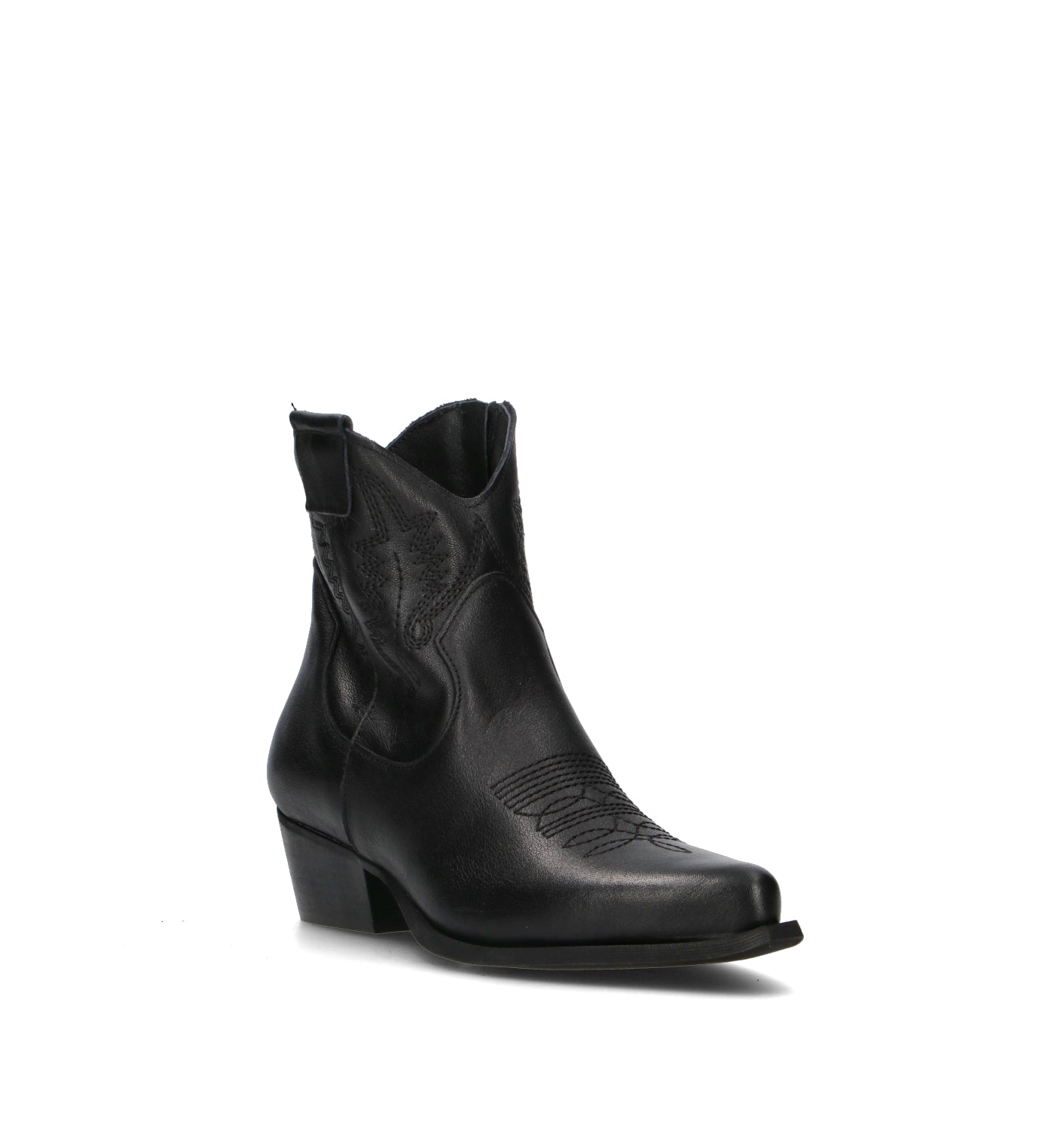 NEROFUMO Tronchetto donna nero in pelle