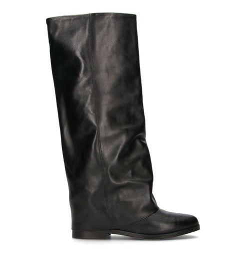 NEROFUMO Stivale donna nero in pelle