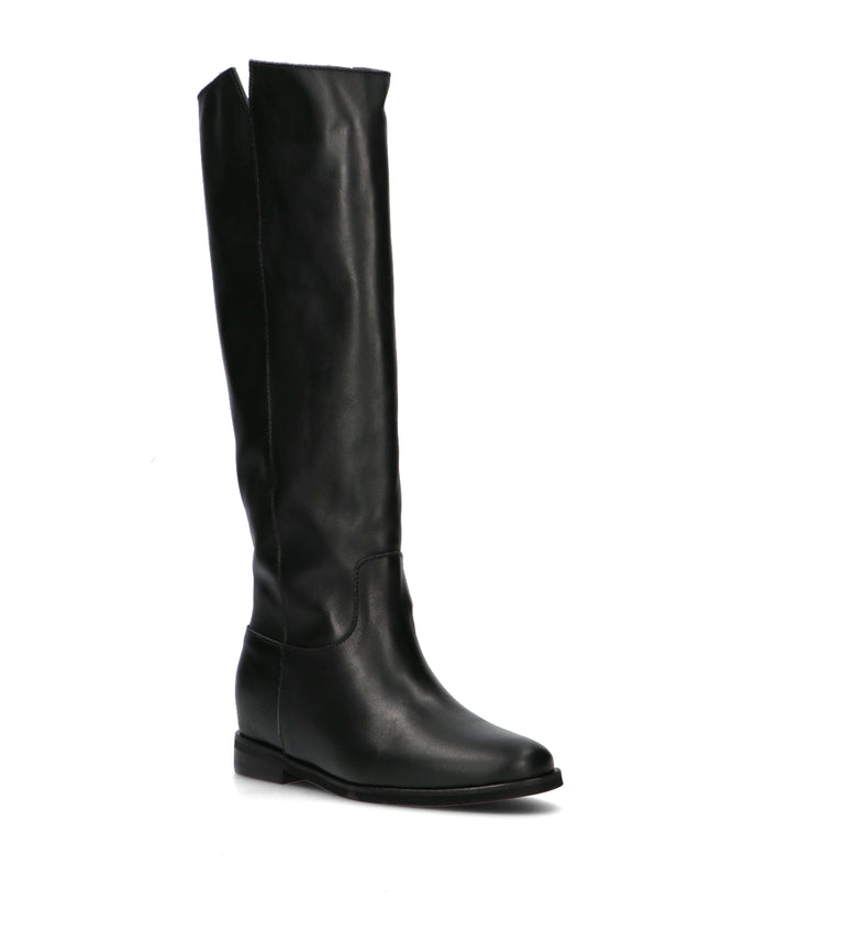 NEROFUMO Stivale donna nero in pelle