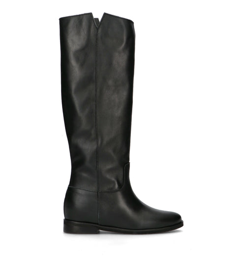 NEROFUMO Stivale donna nero in pelle