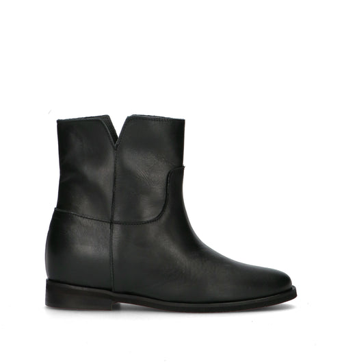 NEROFUMO Tronchetto donna nero in pelle