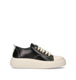 NEROFUMO Sneaker uomo nera/bianca in pelle