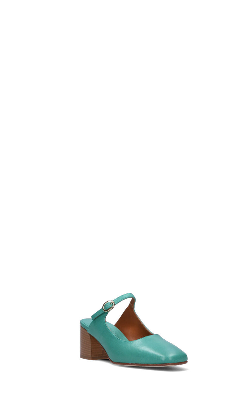 PHIL MELVIS Sabot donna verde in pelle