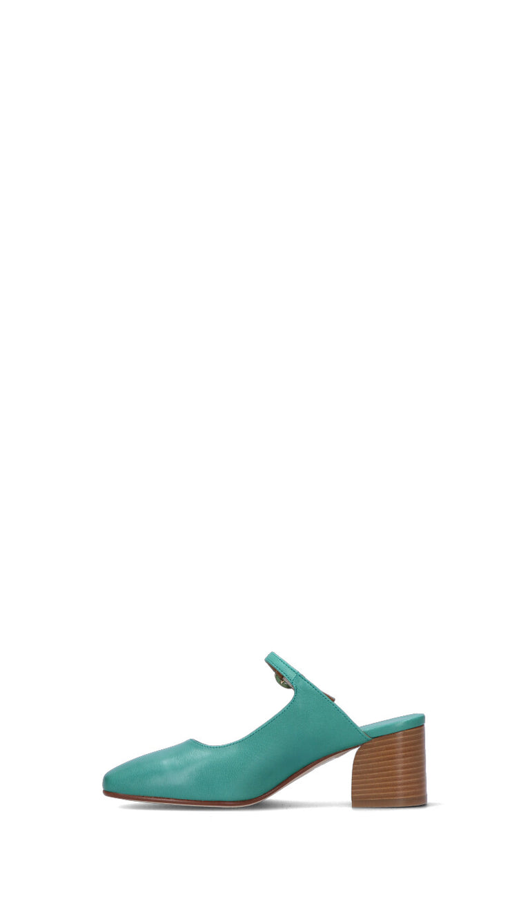 PHIL MELVIS Sabot donna verde in pelle