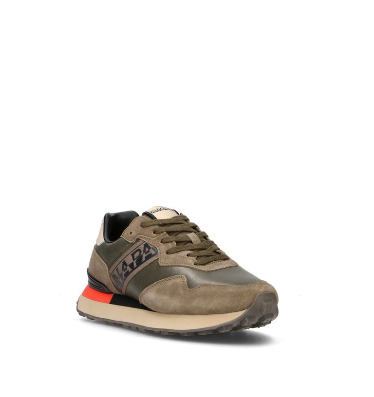 NAPAPIJIRI Sneaker uomo verde/marrone