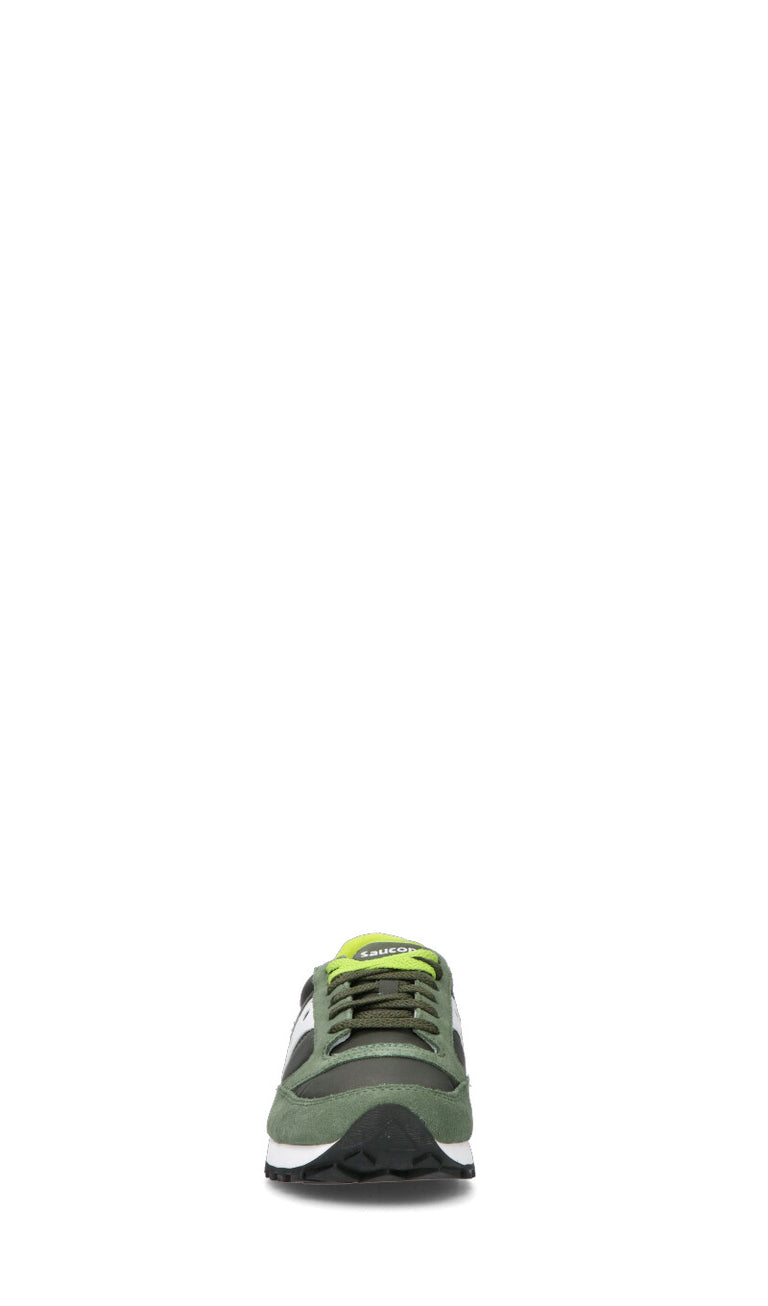 SAUCONY Sneaker uomo verde in suede