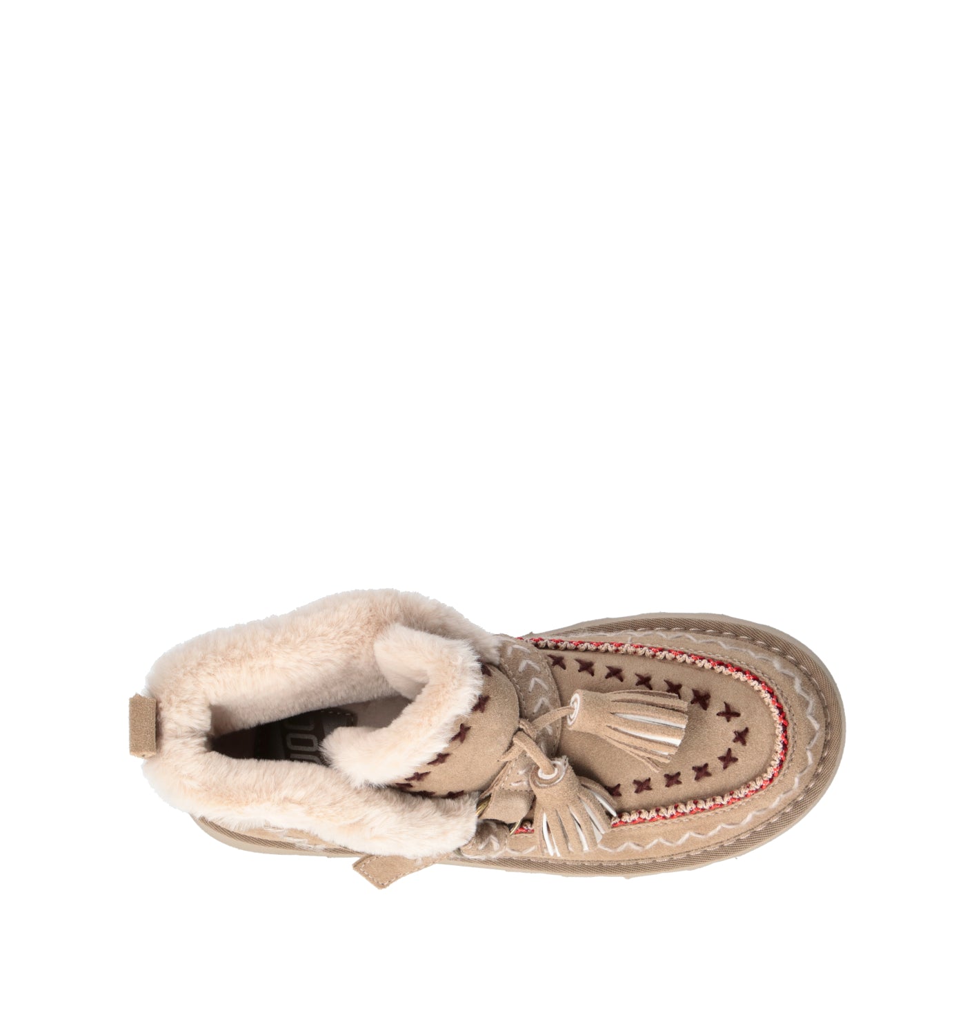 O-JOO Stivaletto pelo donna taupe in suede