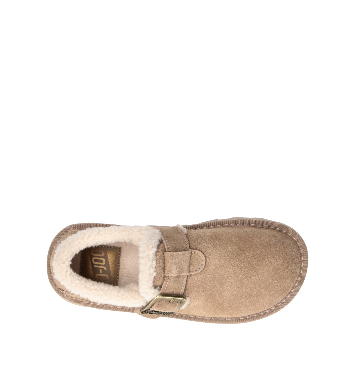 O-JOO Stivaletto pelo donna taupe in suede