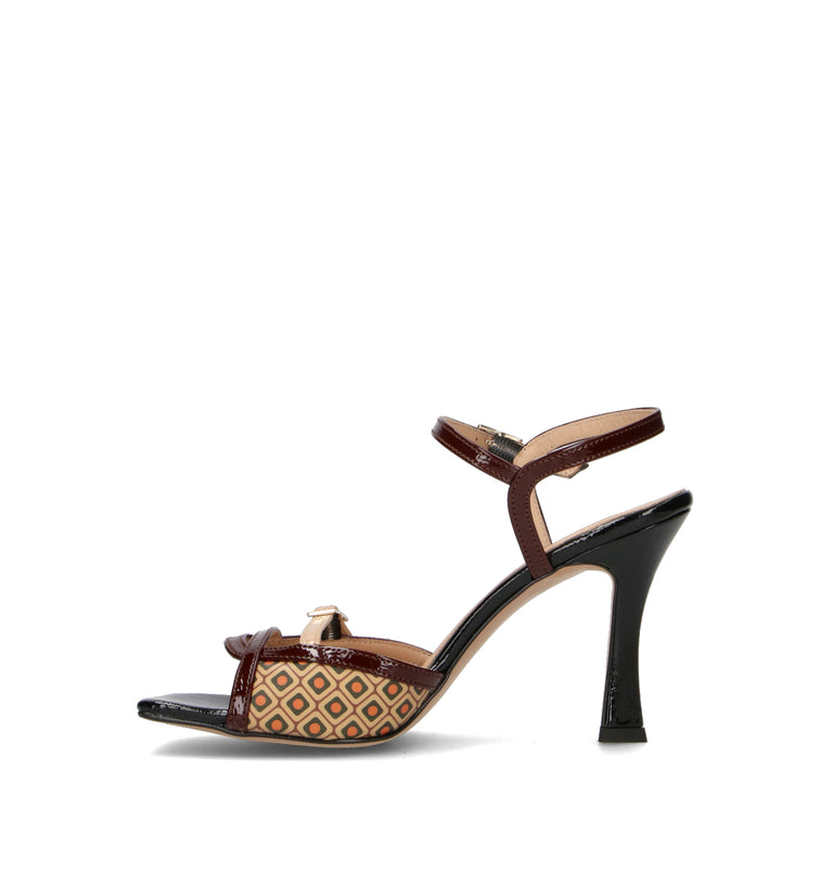 REBECCA VAN DIK Sandalo donna marrone