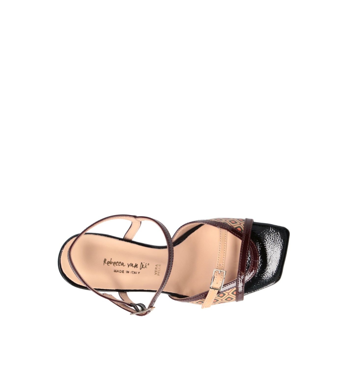 REBECCA VAN DIK Sandalo donna marrone