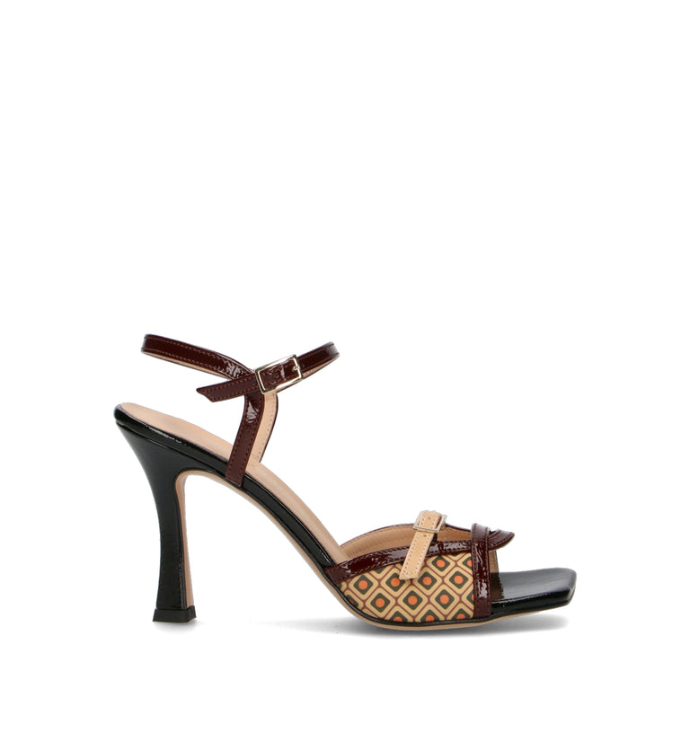 REBECCA VAN DIK Sandalo donna marrone