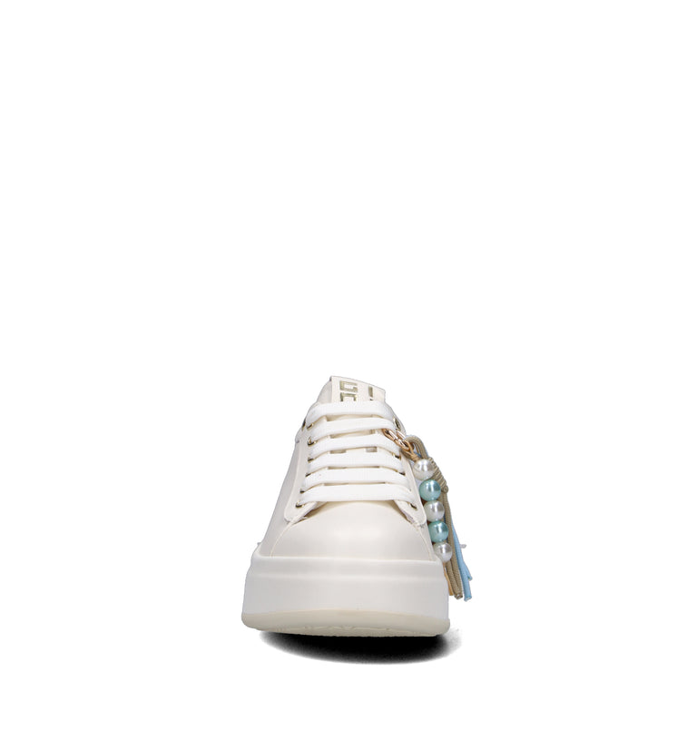 GIO+ Sneaker donna panna in pelle