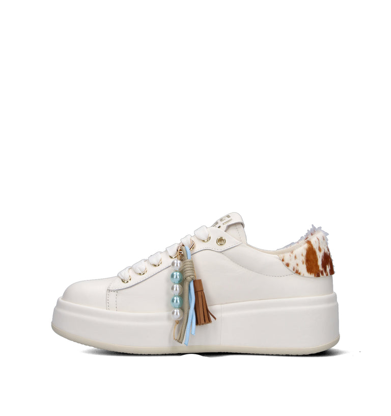 GIO+ Sneaker donna panna in pelle