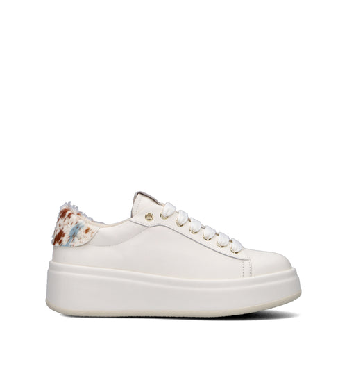 GIO+ Sneaker donna panna in pelle