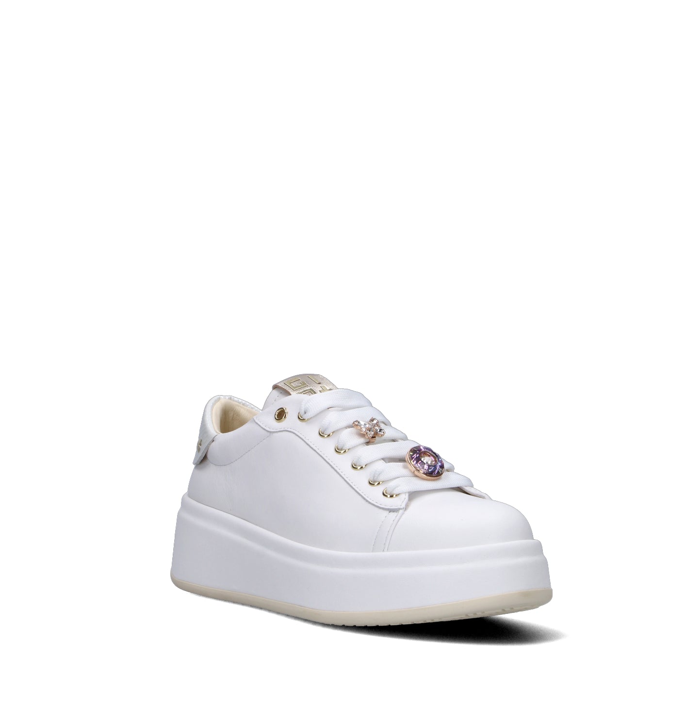 GIO+ Sneaker donna bianca in pelle