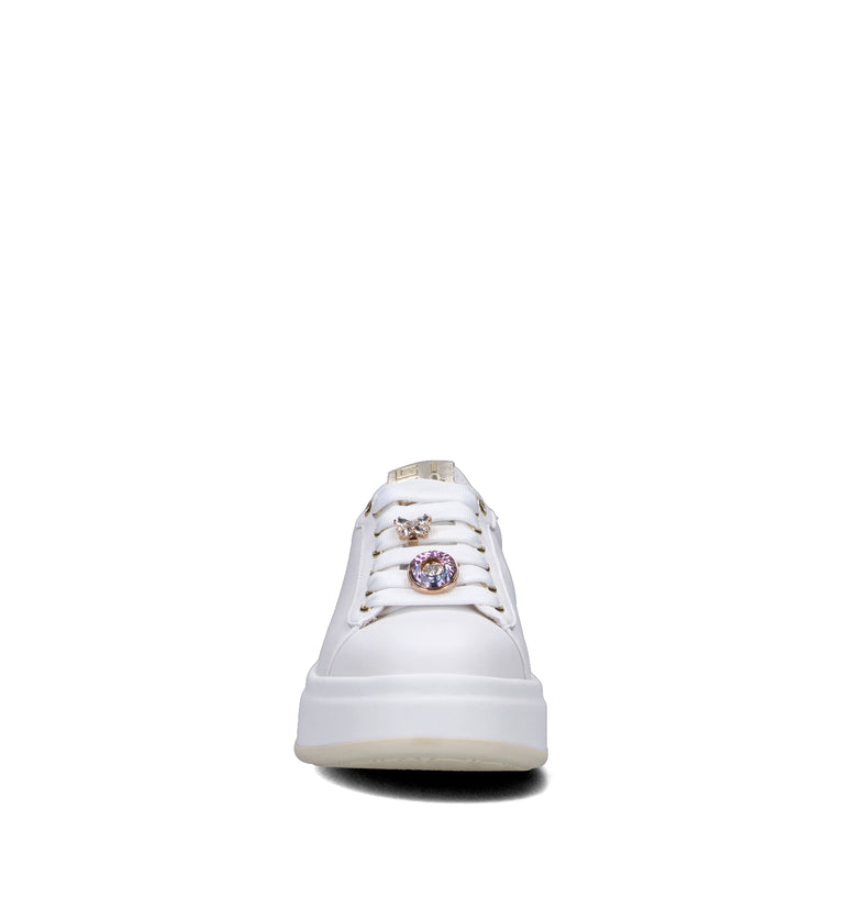 GIO+ Sneaker donna bianca in pelle